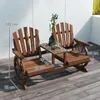 Outsunny 2-Sitzer Gartenbank Holz, wetterfest Sitzbank mit Produktbild-Vorschau 7