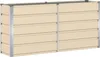 vidaXL Pflanzkübel Elfenbein 160 x 40 x 75 cm Stahl Produktbild-Vorschau 1