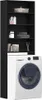 vidaXL Waschmaschinen-Schrank Schwarz Eichen-Optik 64 x 24 Produktbild-Vorschau 3