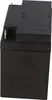 A black battery is shown from a side angle against a white background. Produktbild-Vorschau