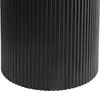 BELIANI Beistelltisch Schwarz MDF-Platte Metallfuß ø 50 cm Produktbild-Vorschau 5