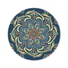 MuchoWow® Mauspad Mousepad Mandala - Gelb - Weiß - Muster Produktbild-Vorschau 1