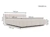 GrainGold Polsterbett Cloud Low 140x200 cm - Bett 140x200, Produktbild-Vorschau 8