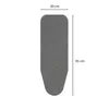 A grey ironing board with dimensions indicated. Náhled obrázku produktu