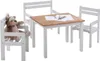 Kindersitzgruppe - Weiß - Braun - Kiefernholz massiv - Produktbild-Vorschau 1