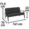 Lounge-Set Sitzgarnitur Garten-Lounge Olary 4-teilig Produktbild-Vorschau 13