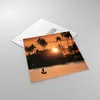 Bilder auf glas - Palme Fluss Sommer - 70x70cm - Glasbilder Produktbild-Vorschau 2