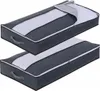Two storage bags for under the bed are shown stacked on a white background. Produktbild-Vorschau