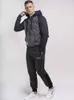 Pánská mikina s kapucí a zipem slim fit SLOUGH Navy XL Náhled obrázku produktu 7
