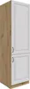 Küchen Hochschrank 60 cm Stilo Weiss + Eiche Artisan Produktbild-Vorschau 1