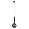 Pendellampe 1-flammig Rauchglas / Schwarz Ø 20cm Produktbild-Vorschau 2