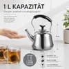 Nerezová konvice na čaj, 1litrová konvice s pískáním, pro Náhled obrázku produktu 4