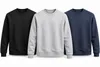 Arbeitsbluse - Sweatshirt  L - Grau Melange - Produktbild-Vorschau 2