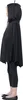 A child wearing a black cape costume with a hood, seen from the side. Voir les images du produit