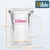 Vilde | Bicchieri in vetro 2 pz. 330 ml - con coperchio - Anteprima dell’immagine prodotto 4