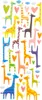 Oblique Unique Giraffen 3D Sticker Tier Aufkleber Set für Produktbild-Vorschau 1
