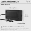 HP Notebook Dockingstation USB-C Travel Hub G3 86T46AA Podgląd zdjęcia produktu 12