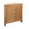 Armadio ad angolo 80 x 33,5 x 78 cm in rovere massiccio Anteprima dell’immagine prodotto 7