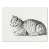 MuchoWow® Mauspad Mousepad Liegende Katze - Gemälde von Produktbild-Vorschau 1