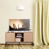 Relaxdays TV Lowboard, retro design, rozměry: 60 x 120 x 38 Náhled obrázku produktu 2