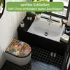 WC Sitz D-Form Schwarz mit Absenkautomatik Motiv Funky Town Produktbild-Vorschau 3