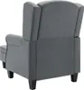 Sillón con reposapiés, color gris, tapizado en tela, Vista previa de la imagen del producto 5