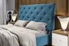 KAWOLA Bett ANNY Polsterbett Velvet petrol 200x200cm Produktbild-Vorschau 2