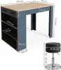 Esstisch-Set Vicco Repose Anthrazit/Goldkraft Eiche 67 x Produktbild-Vorschau 7