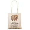 Mr. & Mrs. Panda Shopping Tasche Wombat - Transparent - Produktbild-Vorschau 2