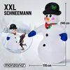 MONZANA® Aufblasbarer Schneemann XXL 240cm LED Beleuchtet Produktbild-Vorschau 6