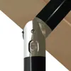 vidaXL Parasol avec mât en aluminium 3 couches Taupe 3,5 m Voir les images du produit 5