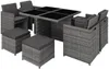 tectake® Aluminium Rattan Sitzgruppe Manhattan wetterfest Produktbild-Vorschau 10