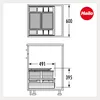 Collecteur de déchets Hailo 3620801 Separato-K 600 Insert Voir les images du produit 3