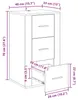 vidaXL Sideboard Artisan-Eiche 40 x 33 x 70 cm Produktbild-Vorschau 8