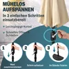 Kingsleeve Ombrellone Mezzaluna a Parete Ø2,7m con Anteprima dell’immagine prodotto 5