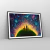 Gerahmtes Poster - Schwarzer Rahmen - Mann Natur - 100x70 Produktbild-Vorschau 8
