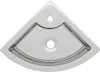 A top-down view of a white corner sink with silver accents. Náhled obrázku produktu