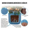 okwish 3er-Set Keramik-Blumentöpfe,geometrisches Produktbild-Vorschau 4