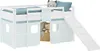 Homestyle4u Kinder Hochbett 90x200 Rutsche Matratze Vorhang Produktbild-Vorschau 21