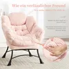 LVHOM Fauteuil de relaxation avec pouf, fauteuil de Voir les images du produit 7