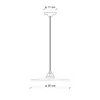 Ferroluce B&W Deckenlampe Ø 35cm Rund Produktbild-Vorschau 2