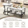 INONEFT 2er-Set Couchtische, Beistelltische, Marmoroptik, Produktbild-Vorschau 7