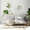 Wanduhr Echt-Glas-Küchenuhr Pfingstrosen Blumen Quarz 30x30 Produktbild-Vorschau 2