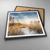 Gerahmtes Poster - Schwarzer Rahmen - Ähren Küste Sonne - Produktbild-Vorschau 3