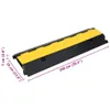 vidaXL Kabelbrücke 2 Kanäle Gummi 100 cm - Kabelbrücke - Produktbild-Vorschau 8