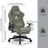 Gaming-Stuhl grün Samt ergonomisch, Massage-Lendenstütze, Produktbild-Vorschau 6