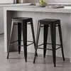 Duhome barkrukken, set van 2, ijzeren barstoelen, zithoogte Productafbeelding-voorbeeld 2
