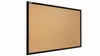 A cork bulletin board with a black frame, shown from a slight angle against a white background. Produktbild-Vorschau