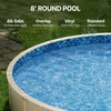 SucceBuy Runde Poolfolie, 2,44 m, Überlappung, Vinylfolie, Produktbild-Vorschau 2