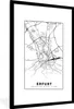 MuchoWow® Gerahmtes Poster Karte - Erfurt - Stadtplan 60x90 Produktbild-Vorschau 1